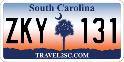 SC license plate ZKY131