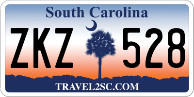 SC license plate ZKZ528