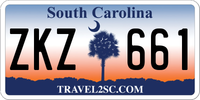SC license plate ZKZ661