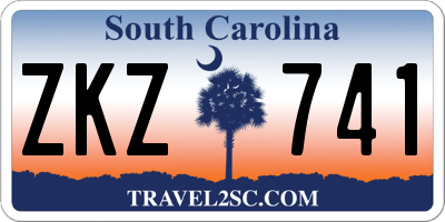 SC license plate ZKZ741