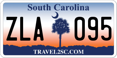 SC license plate ZLA095