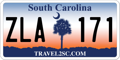 SC license plate ZLA171