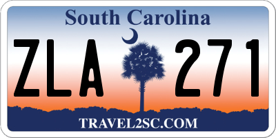 SC license plate ZLA271