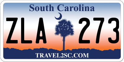 SC license plate ZLA273