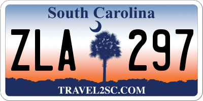 SC license plate ZLA297