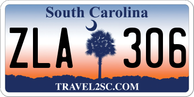 SC license plate ZLA306