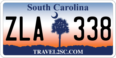 SC license plate ZLA338