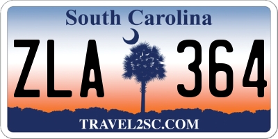 SC license plate ZLA364