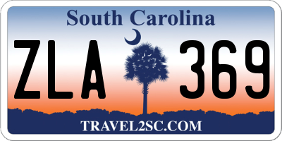 SC license plate ZLA369