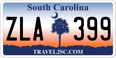 SC license plate ZLA399