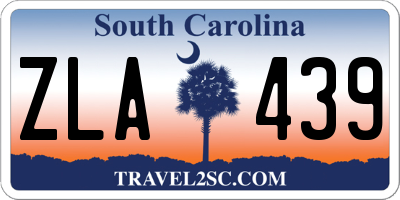 SC license plate ZLA439