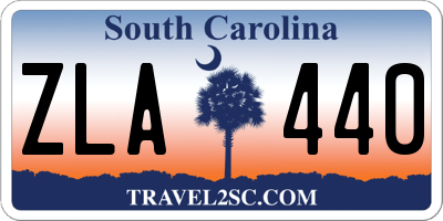 SC license plate ZLA440