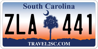 SC license plate ZLA441