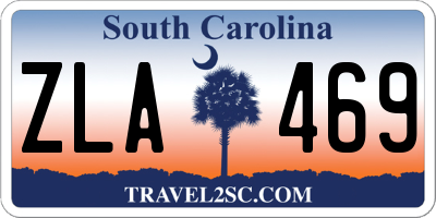 SC license plate ZLA469