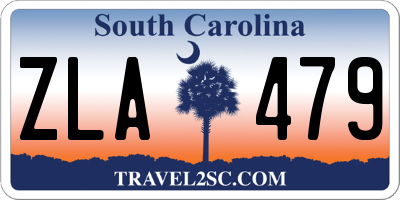 SC license plate ZLA479
