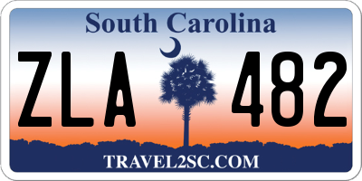 SC license plate ZLA482