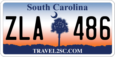SC license plate ZLA486