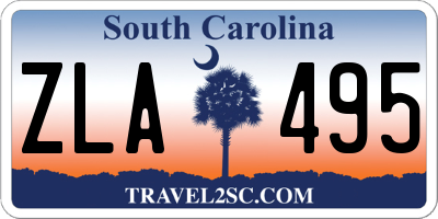 SC license plate ZLA495