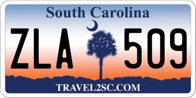 SC license plate ZLA509