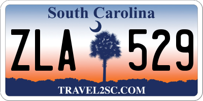 SC license plate ZLA529