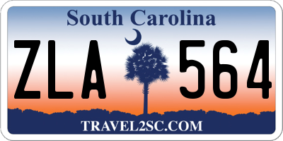SC license plate ZLA564