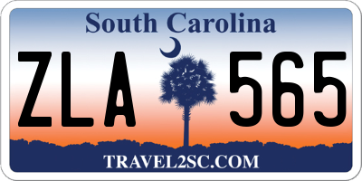 SC license plate ZLA565