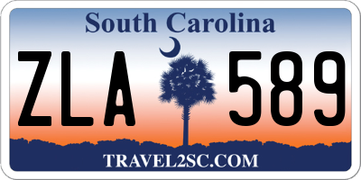 SC license plate ZLA589