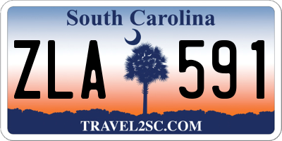 SC license plate ZLA591