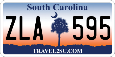 SC license plate ZLA595