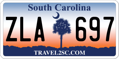 SC license plate ZLA697