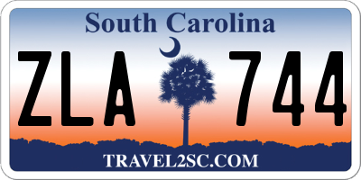 SC license plate ZLA744