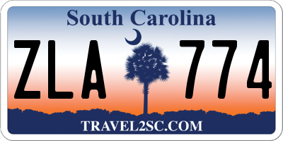 SC license plate ZLA774