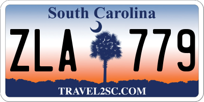 SC license plate ZLA779