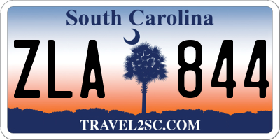SC license plate ZLA844