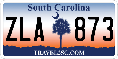SC license plate ZLA873