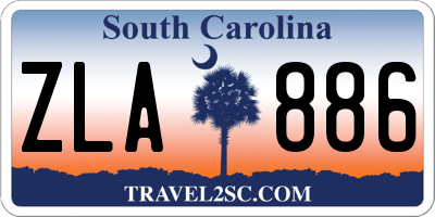 SC license plate ZLA886