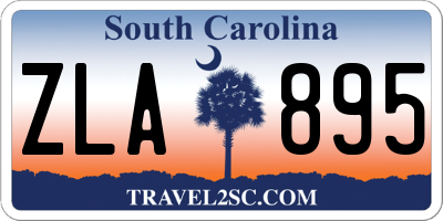 SC license plate ZLA895