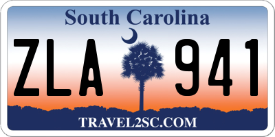 SC license plate ZLA941