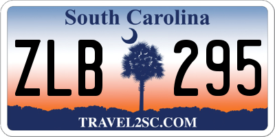 SC license plate ZLB295