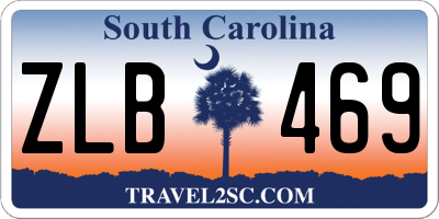 SC license plate ZLB469