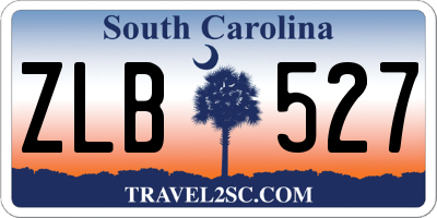 SC license plate ZLB527
