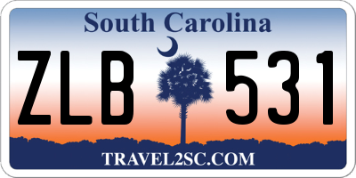 SC license plate ZLB531