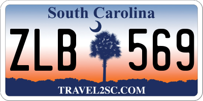 SC license plate ZLB569
