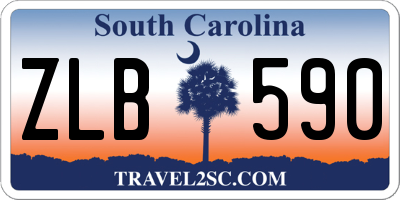 SC license plate ZLB590