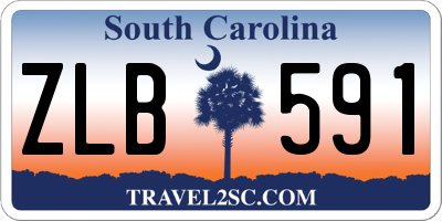 SC license plate ZLB591