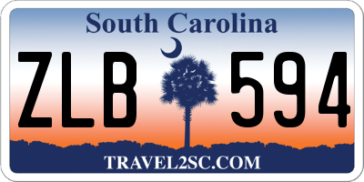 SC license plate ZLB594