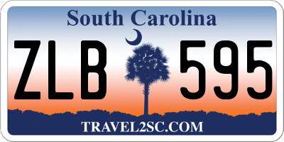 SC license plate ZLB595
