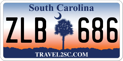 SC license plate ZLB686