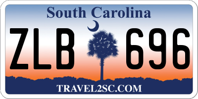 SC license plate ZLB696