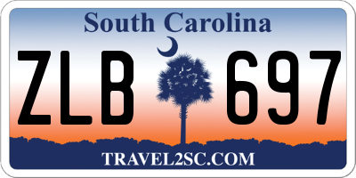 SC license plate ZLB697